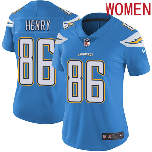 2019 Women Los Angeles Chargers #86 Henry light blue Nike Vapor Untouchable Limited NFL Jersey